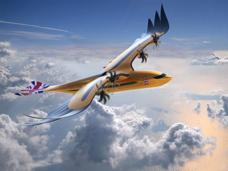 Концепт Airbus самолёт птица