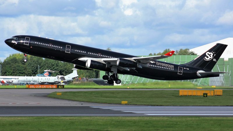 A340 черная ливрея