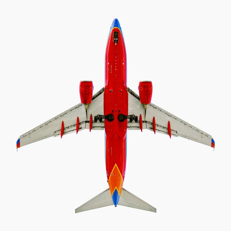 Боинг 747 вид снизу