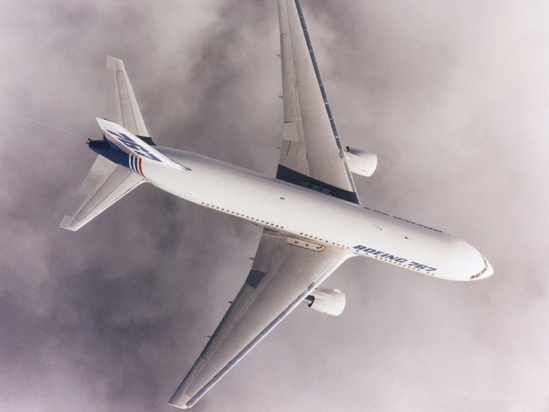 Боинг 767 вид сверху