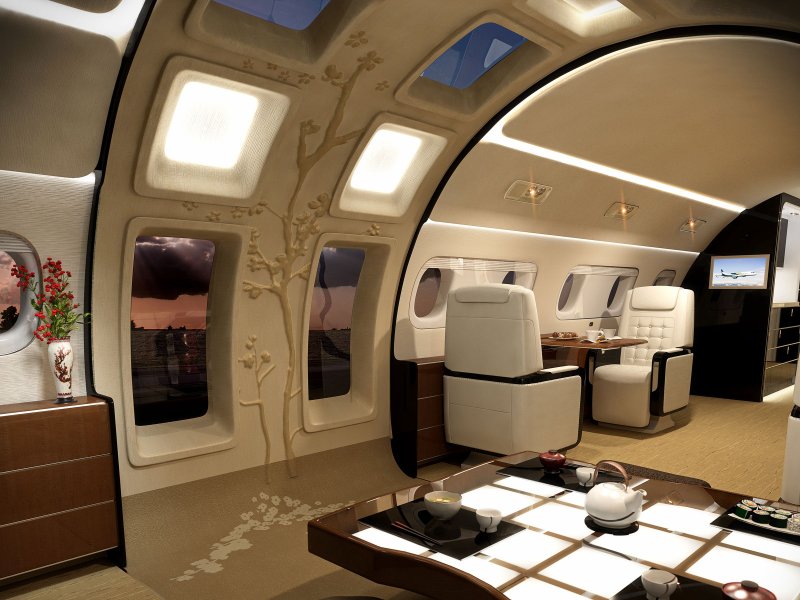 Embraer Lineage 1000e дирижабль Киото