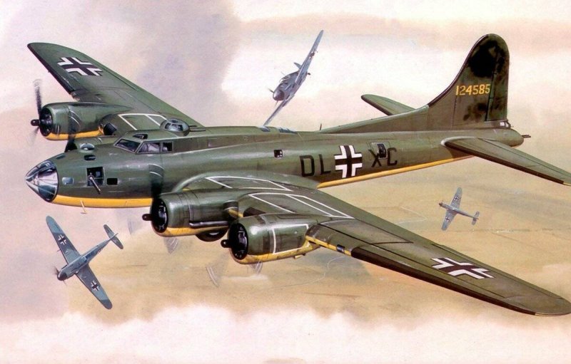 B 17 бомбардировщик