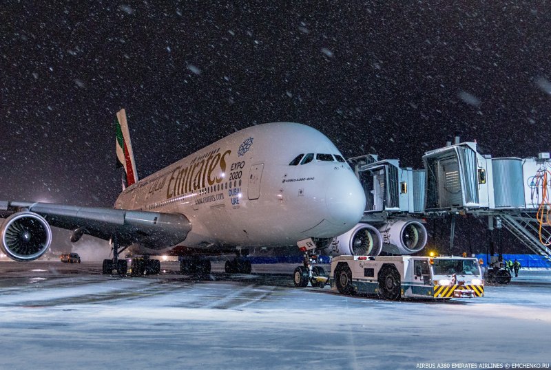 Airbus a380 в Домодедово