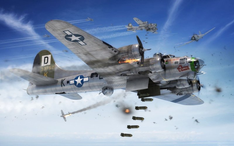 B17 vs bf109