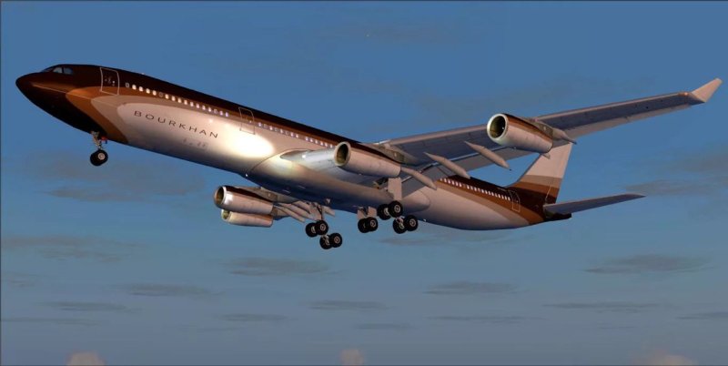 Самолёт Алишера Усманова Airbus 340