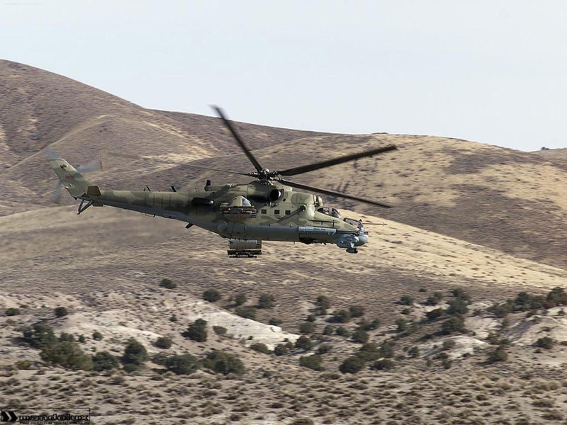 Ми-24 вертолёт в Афгане
