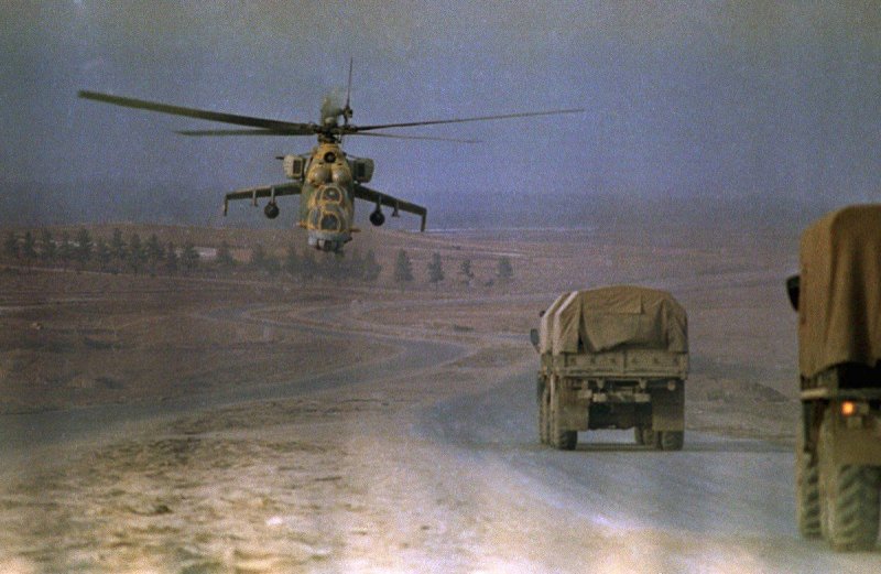 Ми-24 вертолёт в Афгане