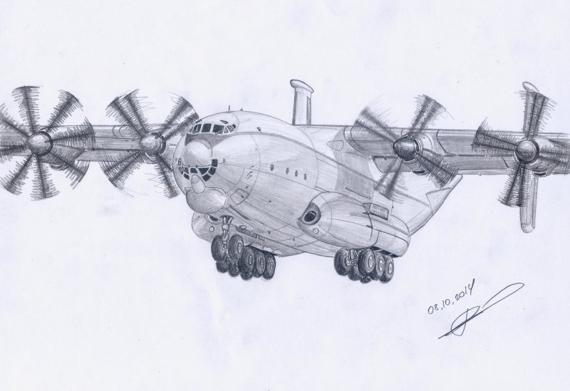 Самолёт АН-22 Антей чертежи