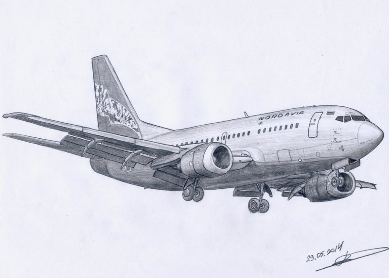 Боинг 737 рисунок