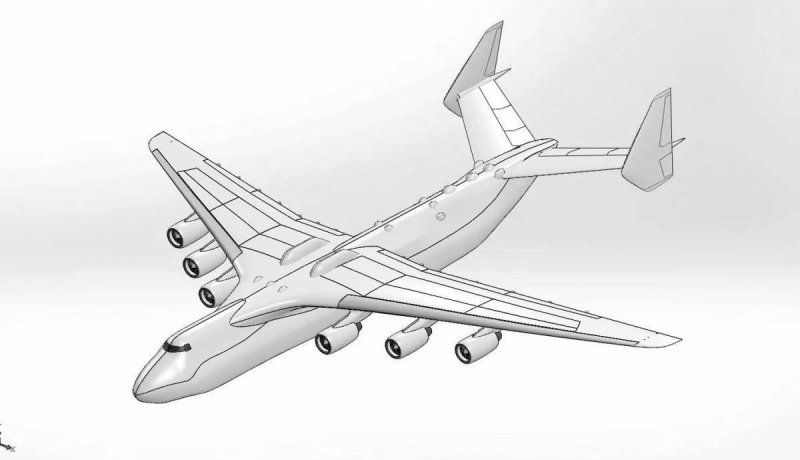 Чертежи самолета АН 225 Мрия