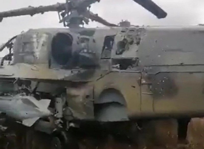 Подбили ка 52 в Украине