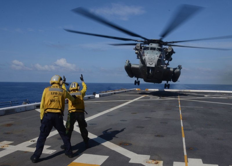 Ch 53e на авианосце