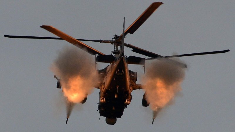 Ка-52 вертолёт Аллигатор в Сирии