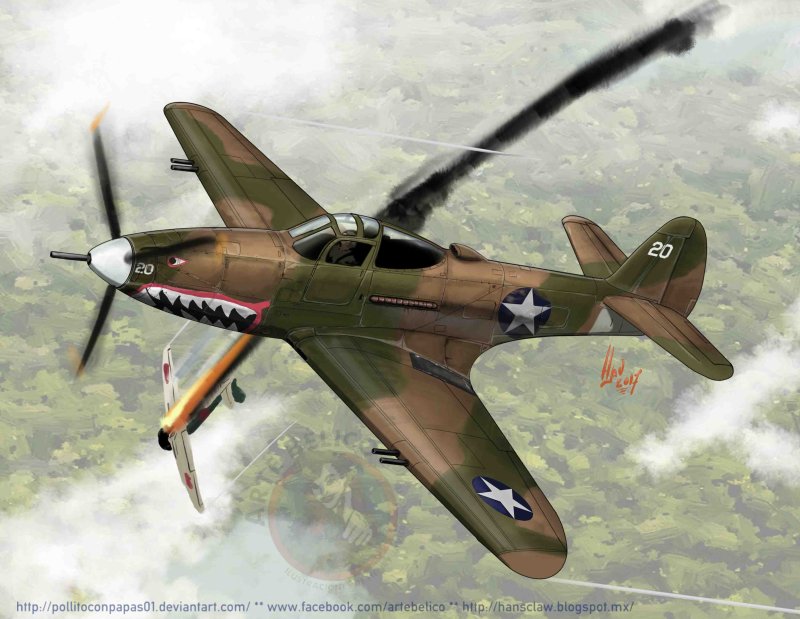 Bell p-400 Airacobra многоцелевой истребитель