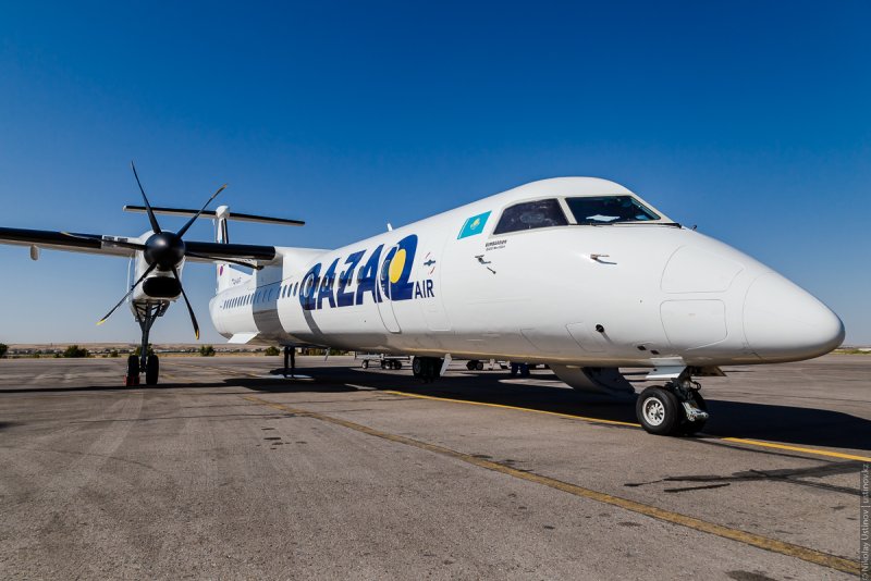 Бомбардье самолет Qazaq Air