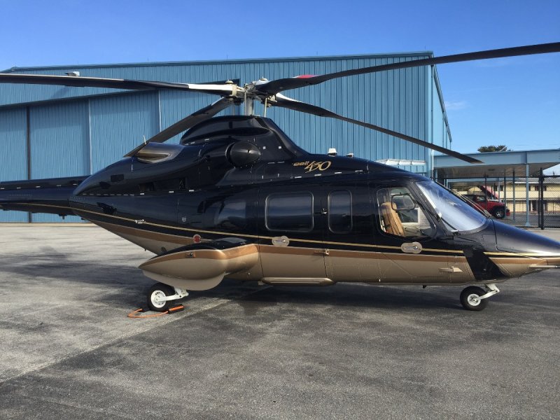 Bell 430 вертолет чёрный