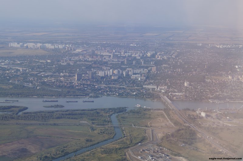 Ростов на Дону вид с самолета