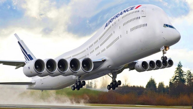 Самый большой самолёт Airbus a390