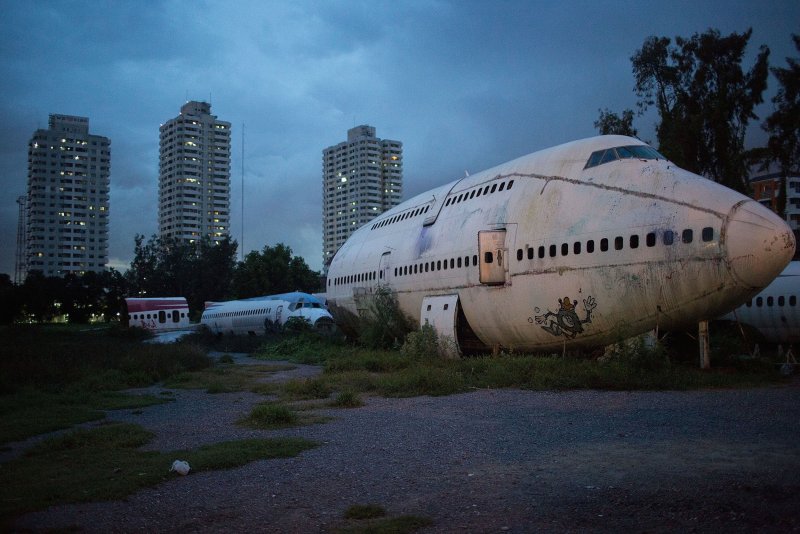 Заброшенные самолеты Боинг 747