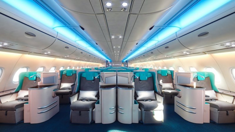 Airbus a380 салон