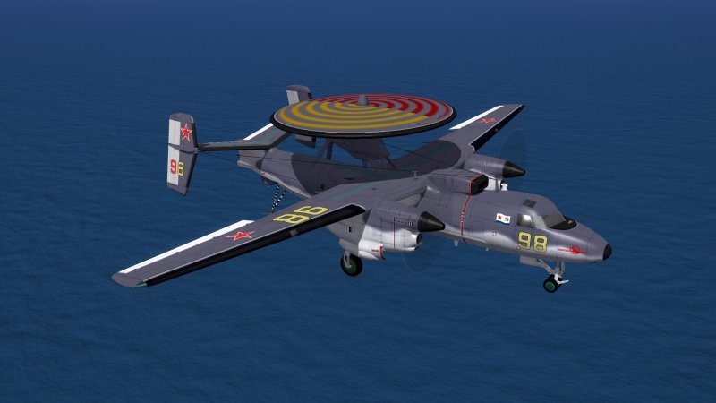 Палубный самолет ДРЛО як-44э