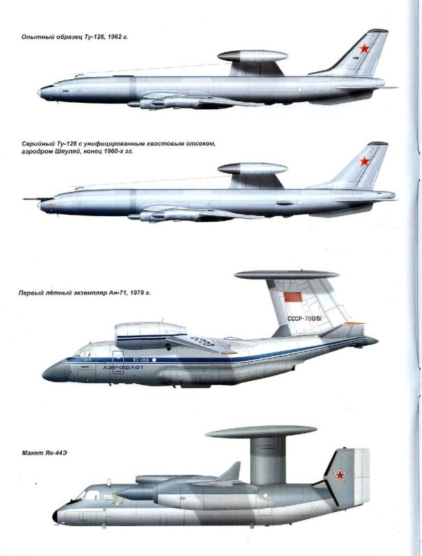 Як-44э самолёт радиолокационного Дозора и наведения