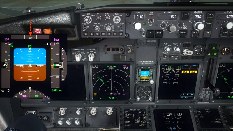 Приборная панель Boeing 737