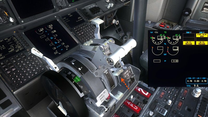 Кнопка toga 737 PMDG