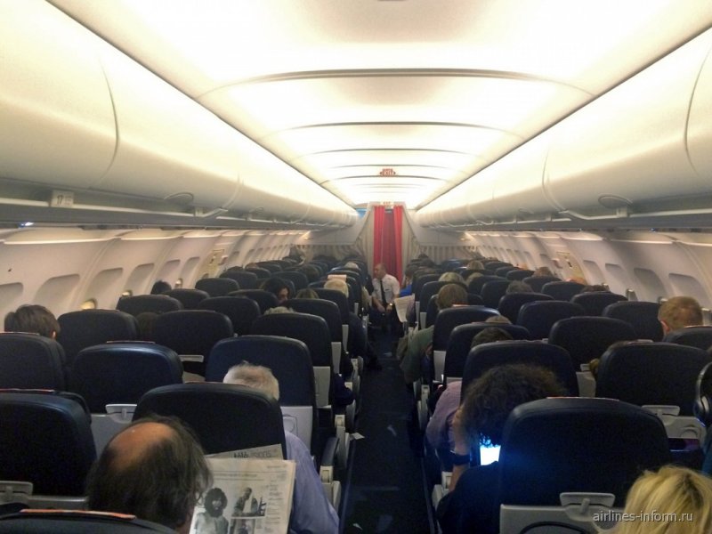 Салон самолета Airbus a319