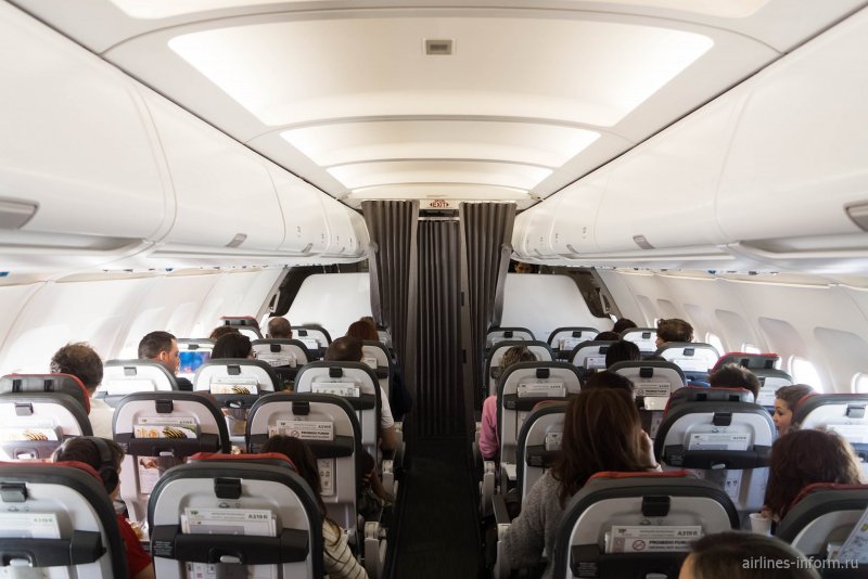 Airbus a319 салон