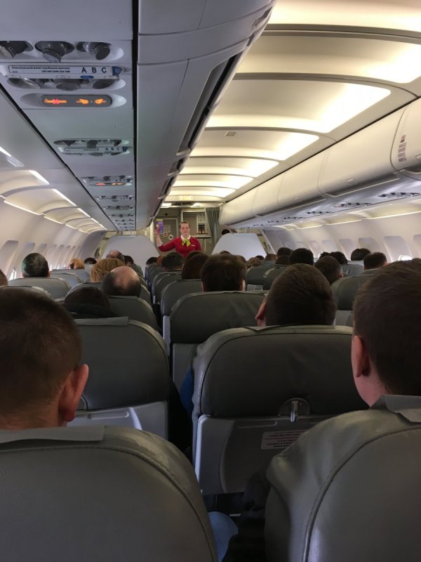 Салон самолета Airbus a319