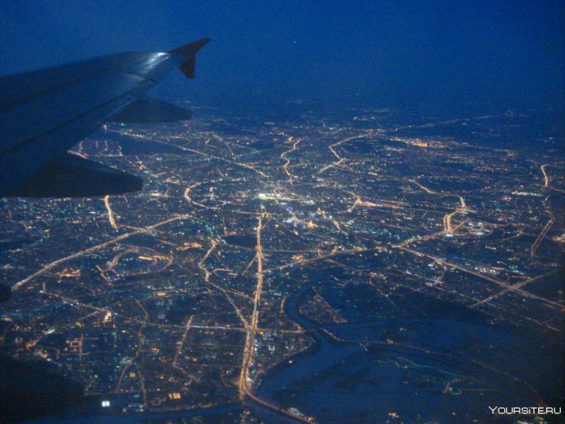 Москва с самолета