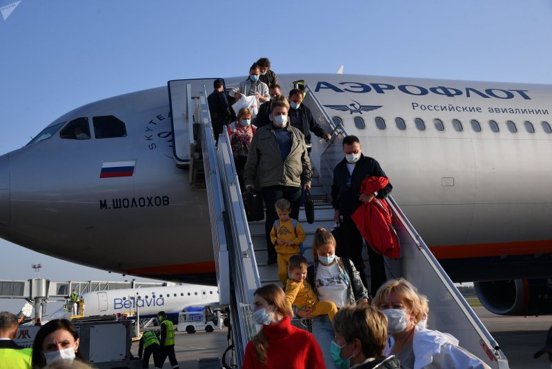 Москва с самолета