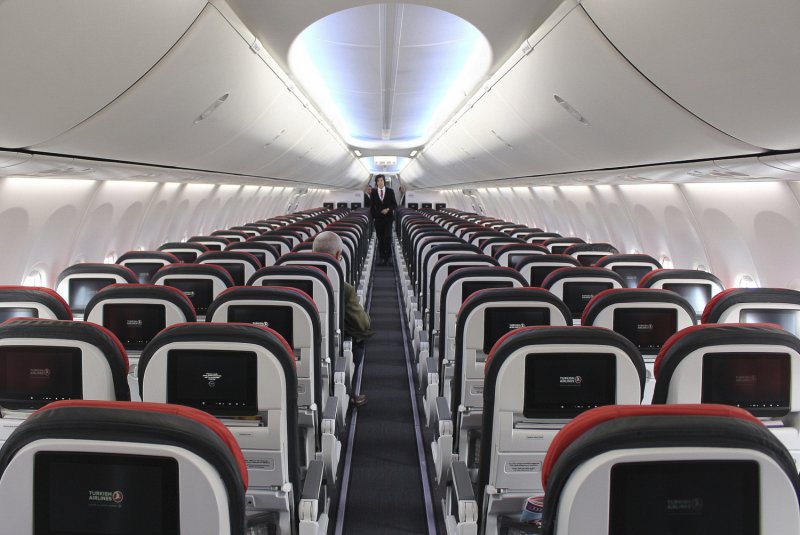 Airbus a321 Turkish Airlines салон