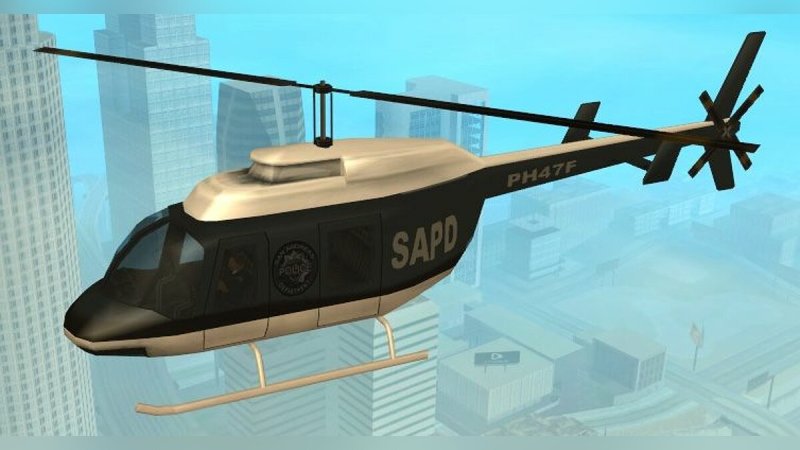 Маверик вертолет GTA полицейский