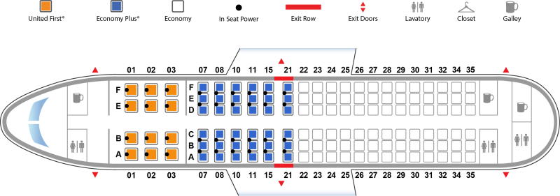 Boeing 737-900 схема салона