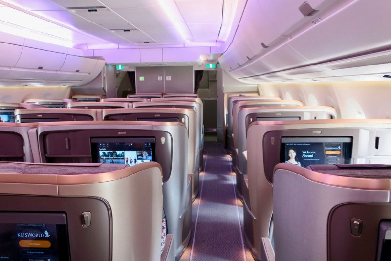 A350 Singapore Airlines салон