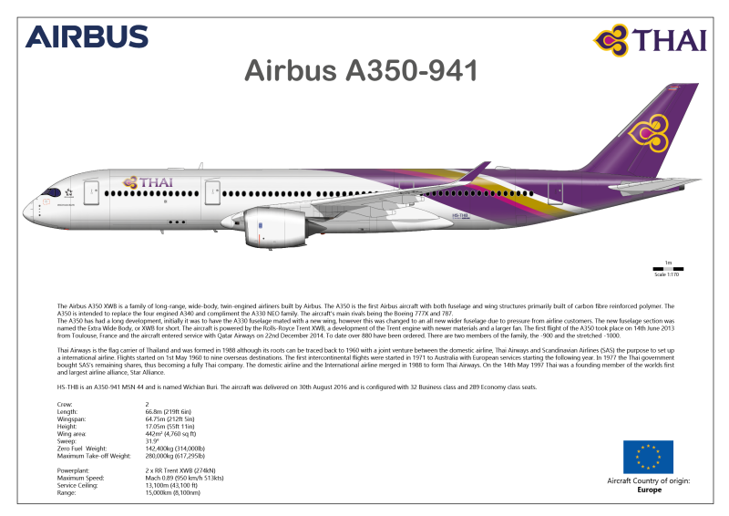 Airbus a350 схема