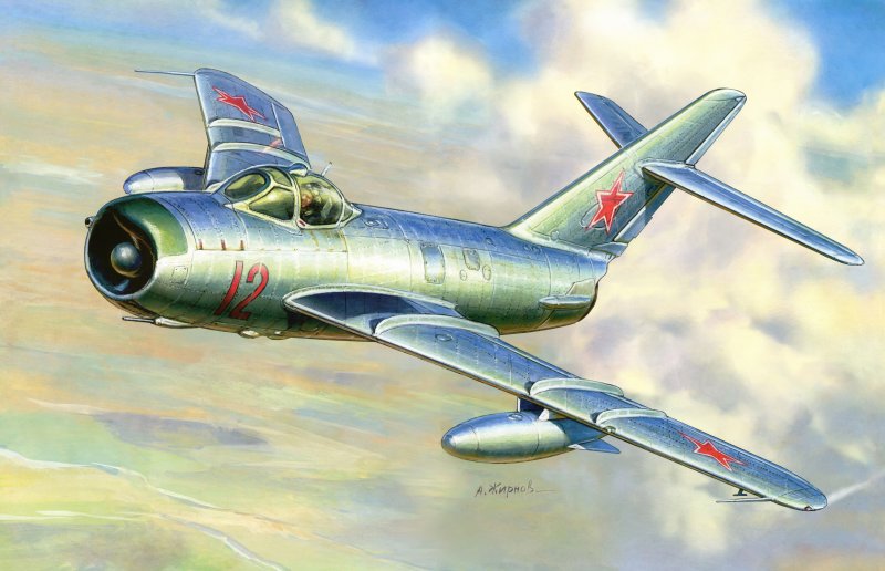 Советский истребитель "миг-15"