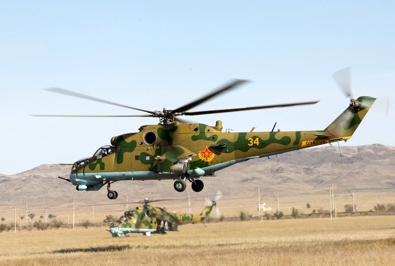 Военный вертолёт ми 24