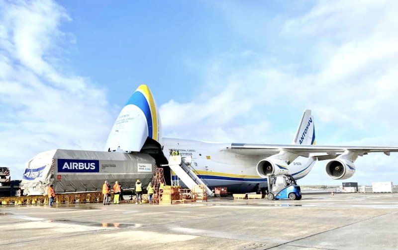 АН-124 Руслан наклоняется