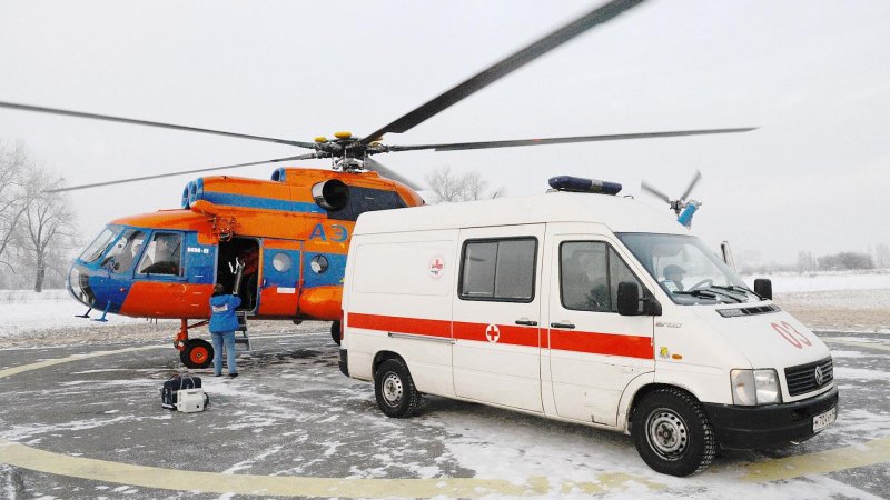 Вертолет санавиации Красноярск