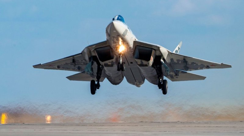 Су-57 реактивный самолёт