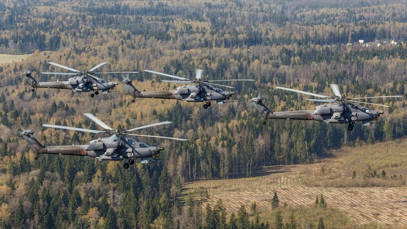 Ми-28 вертолёт полет