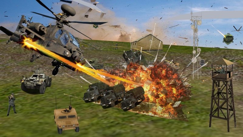 Боевой вертолет игра