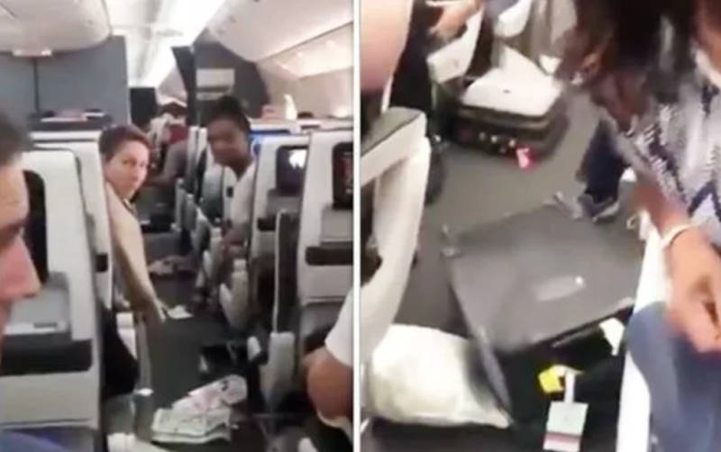 Боинг 777 в турбулентности