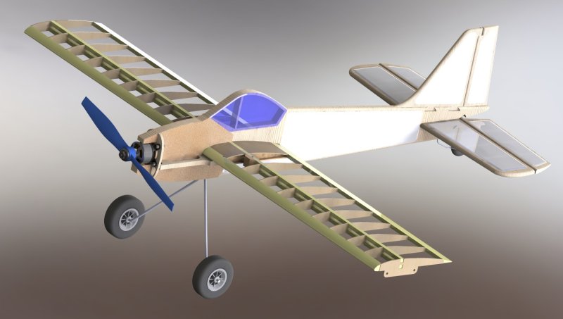 PML-1004rc "Колибри" - радиоуправляемая тренировочная авиамодель