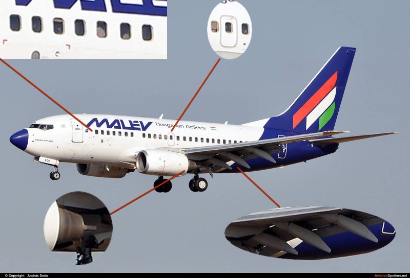 Boeing 737-500 (Winglets)