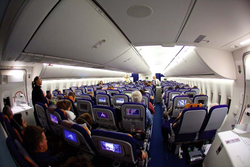 Салон самолета Боинг 747