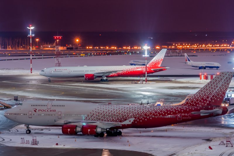 Самолёт Боинг 747 Россия